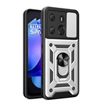 Tecno Spark Go 2023 4G Gigapack Defender szilikon telefonvédő ütésállóság, kameravédő, EZÜST