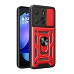 Tecno Spark Go 2023 4G Gigapack Defender szilikon telefonvédő ütésállóság, kameravédő, PIROS