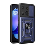 Tecno Spark Go 2023 4G Gigapack Defender szilikon telefonvédő ütésállóság, kameravédő, SÖTÉTKÉK