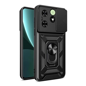 Tecno Spark Go 2024 4G Gigapack Defender szilikon telefonvédő ütésállóság, kameravédő, FEKETE