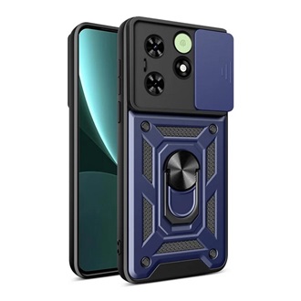 Tecno Spark Go 2024 4G Gigapack Defender szilikon telefonvédő ütésállóság, kameravédő, SÖTÉTKÉK