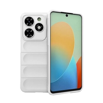 Tecno Spark Go 2024 4G Gigapack Szilikon telefonvédő ütésállóság, 3D, FEHÉR