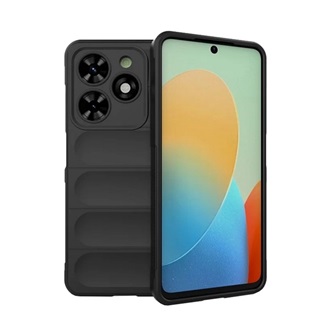 Tecno Spark Go 2024 4G Gigapack Szilikon telefonvédő ütésállóság, 3D, FEKETE