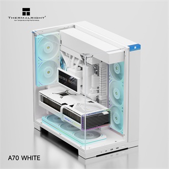 Thermalright A70 White táp nélküli ablakos Mid Tower számítógépház fehér