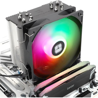 Thermalright Burst Assassin 120 SE ARGB processzor hűtő fekete-ezüst
