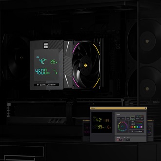 Thermalright Phantom Spirit 120 Digital EVO processzor hűtő fekete