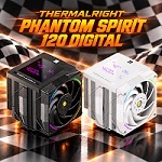 Thermalright Phantom Spirit 120 Digital: feketén-fehéren
