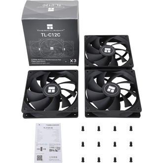 Thermalright TL-C12CX3 rendszerhűtő ventilátor kit fekete