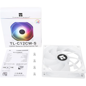 Thermalright TL-C12CW-S rendszerhűtő ventilátor fehér