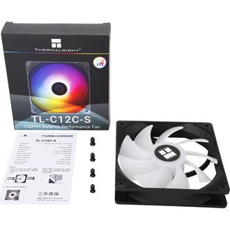 Thermalright TL-C12C-S rendszerhűtő ventilátor fekete