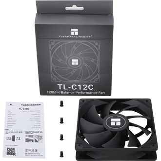Thermalright TL-C12C rendszerhűtő ventilátor fekete
