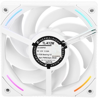 Thermalright TL-K12W ARGB rendszerhűtő ventilátor fehér