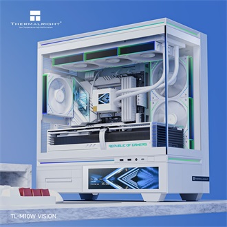 Thermalright TL-M10 Vision táp nélküli MT Mini Tower számítógépház fehér