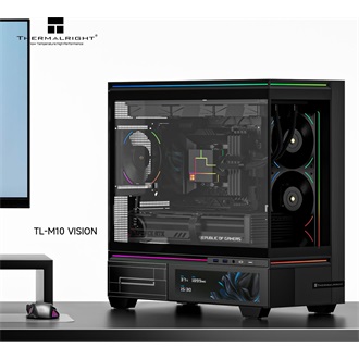 Thermalright TL-M10 Vision táp nélküli MT Mini Tower számítógépház fekete