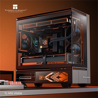 Thermalright TL-M10 Vision táp nélküli MT Mini Tower számítógépház fekete