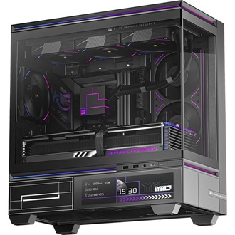 Thermalright TL-M10 Vision táp nélküli MT Mini Tower számítógépház fekete