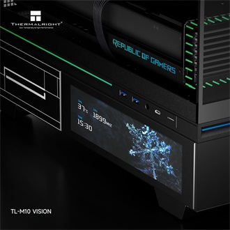 Thermalright TL-M10 Vision táp nélküli MT Mini Tower számítógépház fekete