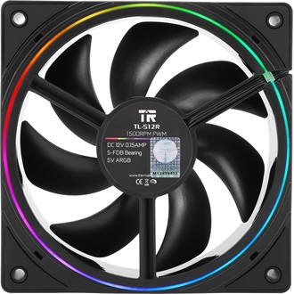 Thermalright TL-S12R ARGB rendszerhűtő ventilátor fekete