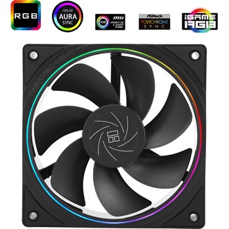 Thermalright TL-S12R ARGB rendszerhűtő ventilátor fekete