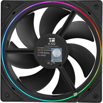 Thermalright TL-S12 ARGB rendszerhűtő ventilátor fekete