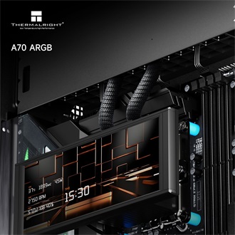 Thermalright A70 ARGB táp nélküli ablakos Mid Tower számítógépház fekete
