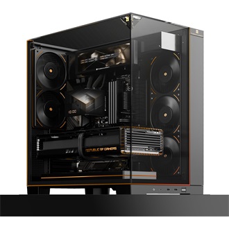 Thermalright A70 VISION táp nélküli ablakos Mid Tower számítógépház fekete