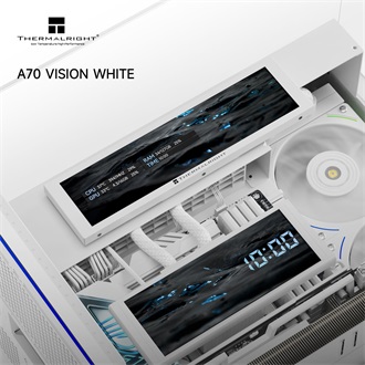 Thermalright A70 VISION White táp nélküli ablakos Mid Tower számítógépház fehér