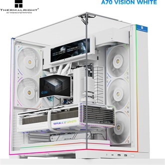 Thermalright A70 VISION White táp nélküli ablakos Mid Tower számítógépház fehér