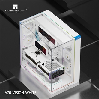 Thermalright A70 VISION White táp nélküli ablakos Mid Tower számítógépház fehér