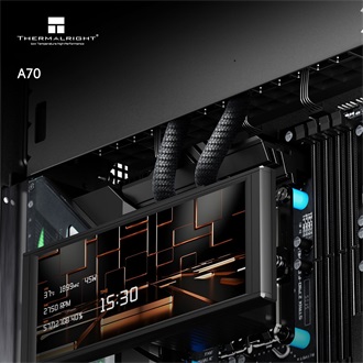Thermalright A70 táp nélküli ablakos Mid Tower számítógépház fekete