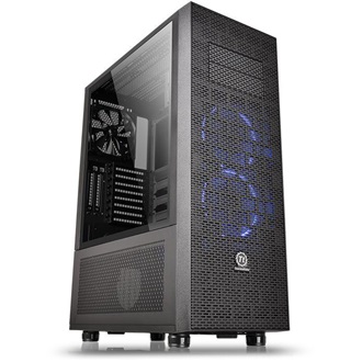 Thermaltake Core X71 Tempered Glass Edition táp nélküli ablakos Mid Tower számítógépház fekete