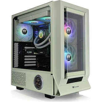 Thermaltake Ceres 350 MX Matcha Green táp nélküli ablakos Mid Tower számítógépház zöld