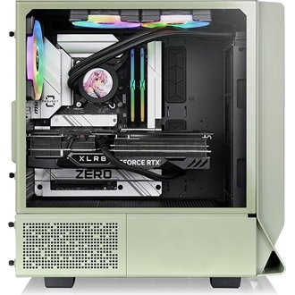 Thermaltake Ceres 350 MX Matcha Green táp nélküli ablakos Mid Tower számítógépház zöld