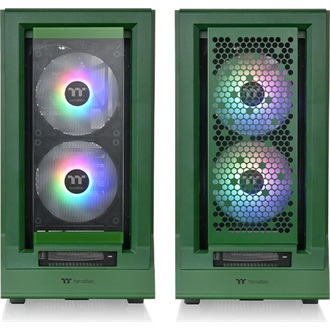 Thermaltake Ceres 350 MX Racing Green táp nélküli ablakos Mid Tower számítógépház zöld