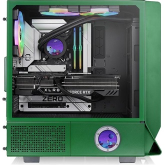Thermaltake Ceres 350 MX Racing Green táp nélküli ablakos Mid Tower számítógépház zöld