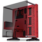 Thermaltake Core P3 Tempered Glass Red Edition táp nélküli ablakos Mid Tower számítógépház piros