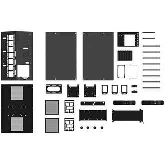 Thermaltake Core P90 Tempered Glass Edition táp nélküli ablakos Mid Tower számítógépház fekete