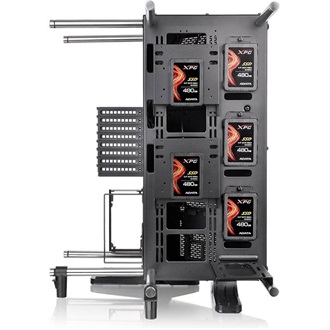 Thermaltake Core P90 Tempered Glass Edition táp nélküli ablakos Mid Tower számítógépház fekete