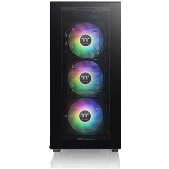 Thermaltake Divider 300 TG ARGB táp nélküli ablakos Mid Tower számítógépház fekete