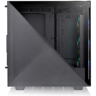 Thermaltake Divider 300 TG ARGB táp nélküli ablakos Mid Tower számítógépház fekete