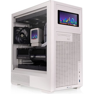 Thermaltake Retro 360 TG táp nélküli ablakos Mid Tower számítógépház bézs