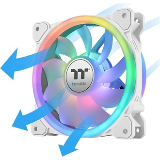 Thermaltake SWAFAN 12 RGB TT Premium Edition (3-Fan Pack) rendszerhűtő ventilátor kit fehér