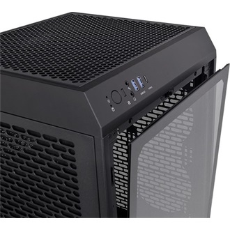 Thermaltake The Tower 200 táp nélküli ablakos MT Mini Tower számítógépház fekete