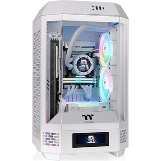 Thermaltake The Tower 250 White táp nélküli ablakos Mini-ITX számítógépház fehér