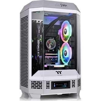 Thermaltake The Tower 300 Limestone táp nélküli ablakos MT Mini Tower számítógépház szürke