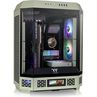 Thermaltake The Tower 600 Matcha Green táp nélküli ablakos Mid Tower számítógépház zöld