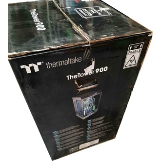 Thermaltake The Tower 900 táp nélküli ablakos Mid Tower számítógépház fekete (Sérült cspmagolás, bontott!)