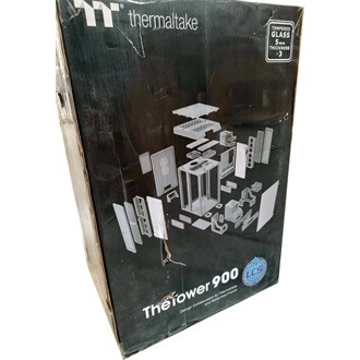 Thermaltake The Tower 900 táp nélküli ablakos Mid Tower számítógépház fekete (Sérült cspmagolás, bontott!)