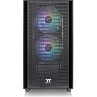Thermaltake Versa H16 TG ARGB Black táp nélküli ablakos MT Mini Tower számítógépház fekete