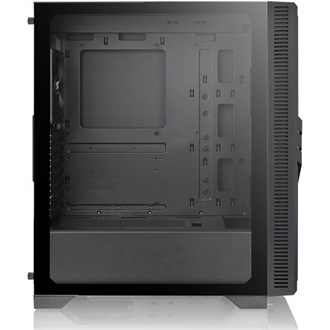 Thermaltake Versa T35 Tempered Glass RGB táp nélküli ablakos Mid Tower számítógépház fekete